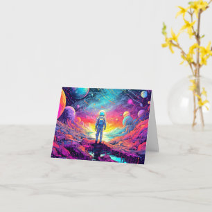 Carte De l'espace et au-delà Design Anniversaire