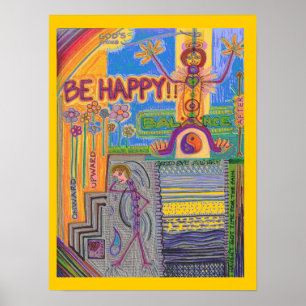 Carte de l'esprit à cordes de Dieu V Poster