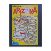 Carte de l'État de l'Arizona