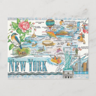 carte de l'état de new york