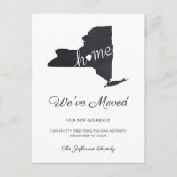 Carte de l'État de New York sur tableau noir - Car
