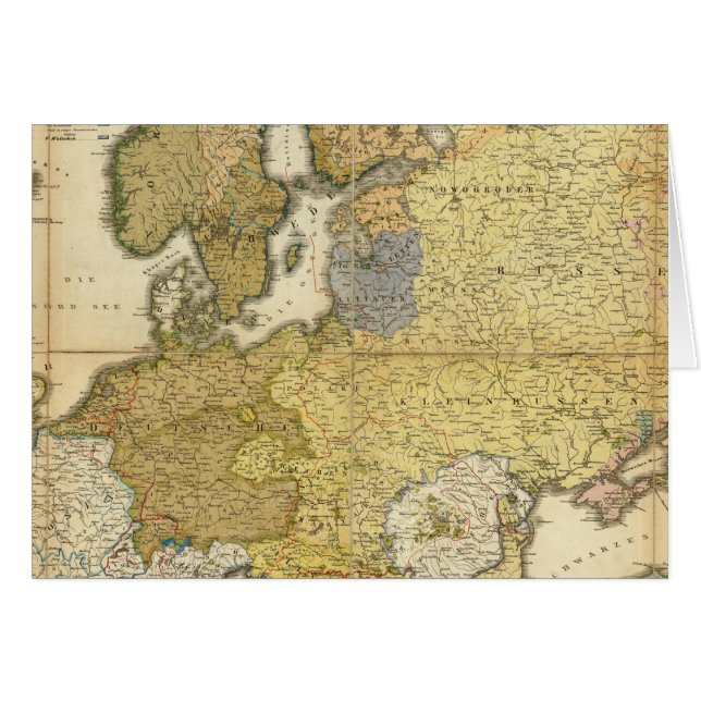 Carte de l'ethnographie européenne (Devant horizontal)