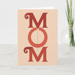 Carte de lettre rustique pour la fête des mères