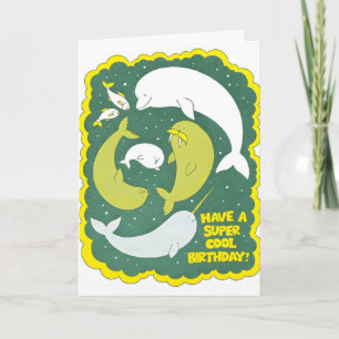 Carte de lettrepresse d'anniversaire Super Cool