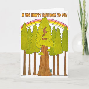 Carte de lettrepresse Joyeux Anniversaire Bigfoot