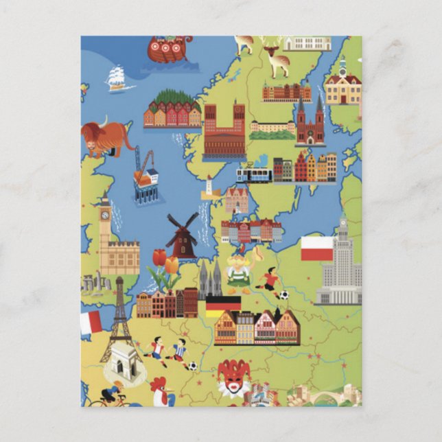 Carte de l'Europe (Devant)