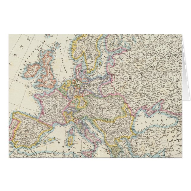 Carte de l'Europe 3 (Devant horizontal)
