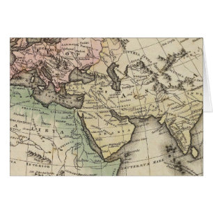 carte de l'Europe, de l'Afrique du Nord et de l'As