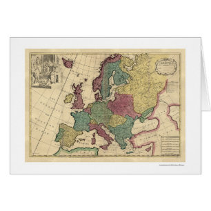 Carte de l'Europe par Senex 1725