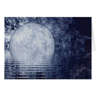 Carte de lever de la lune de manière laiteuse