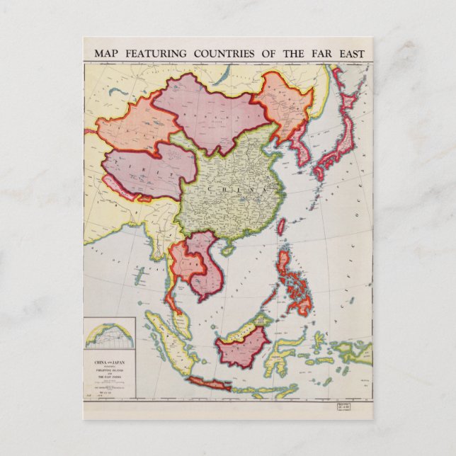 Carte de l'Extrême-Orient asiatique (1932) (Devant)