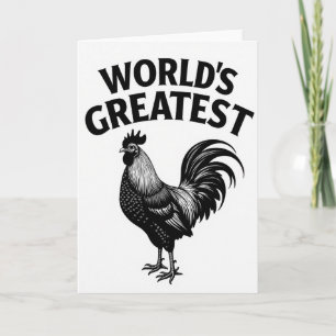 Carte de l'Homme Coq de Classe Mondiale