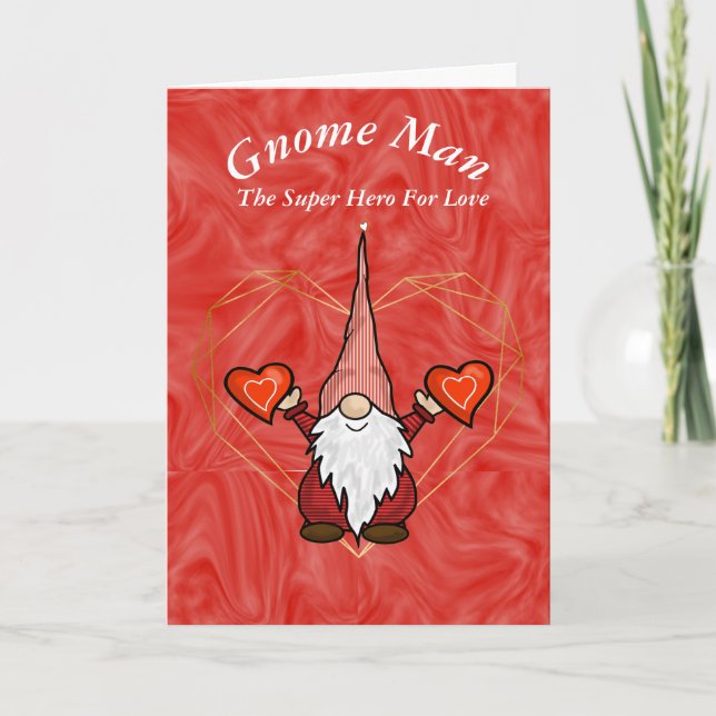 Carte de l'homme gnomes romantique (Devant)