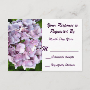 Carte de l'hortensia RSVP