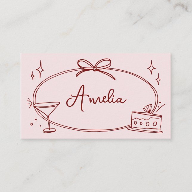Carte de lieu d'anniversaire personnalisée (Devant)