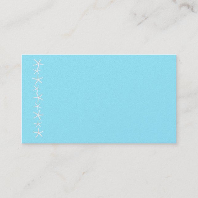 Carte de lieu de frontière de l'aqua crapaud blanc (Devant)