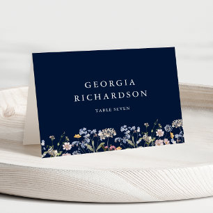 Carte de lieu de mariage du Fleur sauvage de la Ma