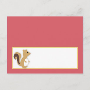 Carte de lieu écrite Amour et la nature Fille Wood