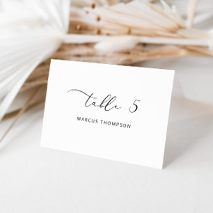 Carte de lieu minimaliste moderne Calligraphie