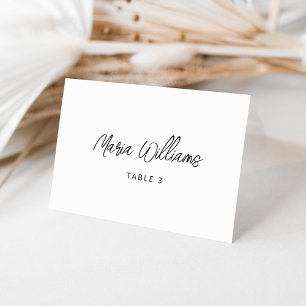 Carte de lieu minimaliste moderne Calligraphie