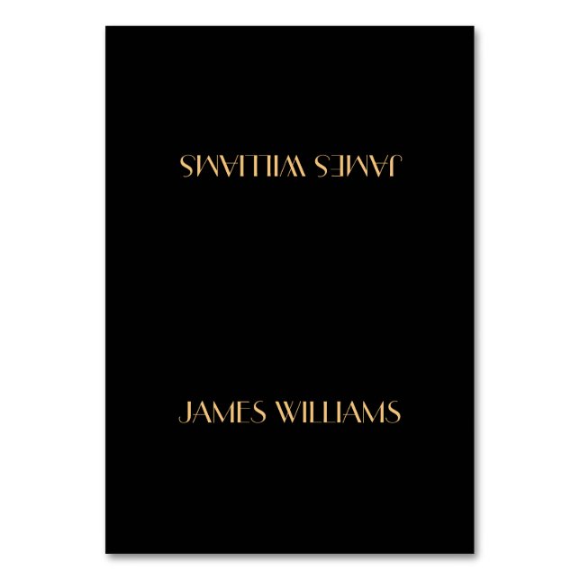 Carte de lieu personnalisée Black Gold Great Gatsb (Par défaut)