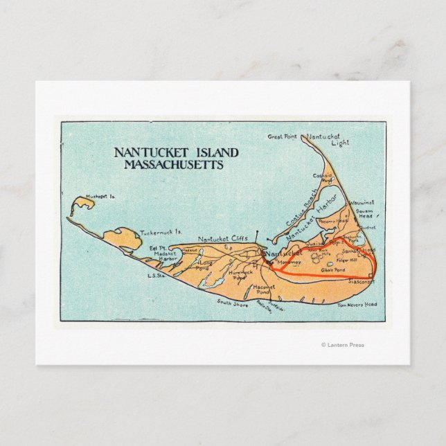 Carte de l'île (Devant)