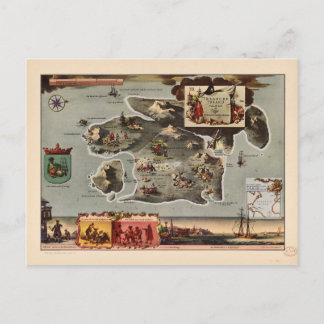 Carte de l'île au trésor par Robert Louis Stevenso