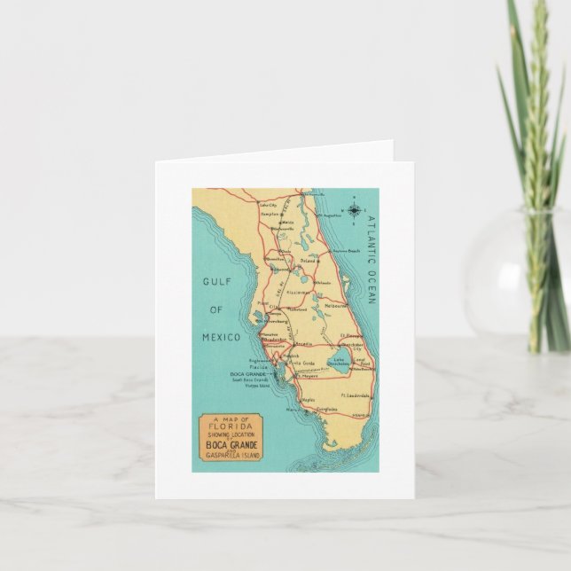 Carte de l'île de Boca Grande Useppa (Devant)