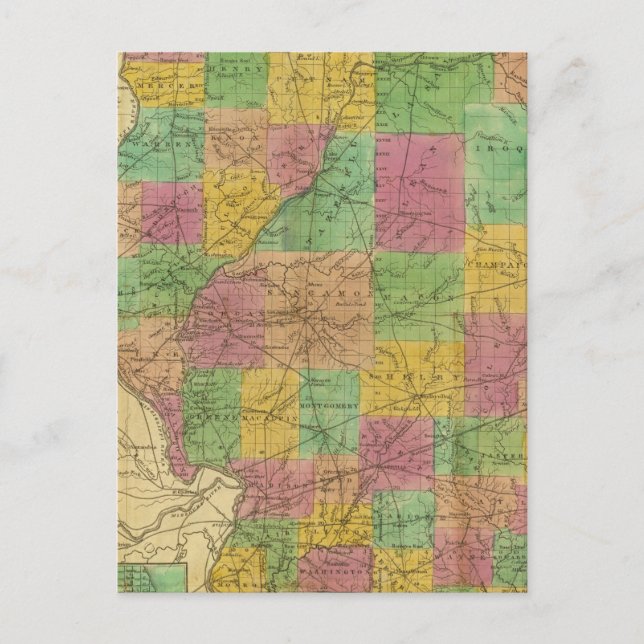Carte de l'Illinois (Devant)