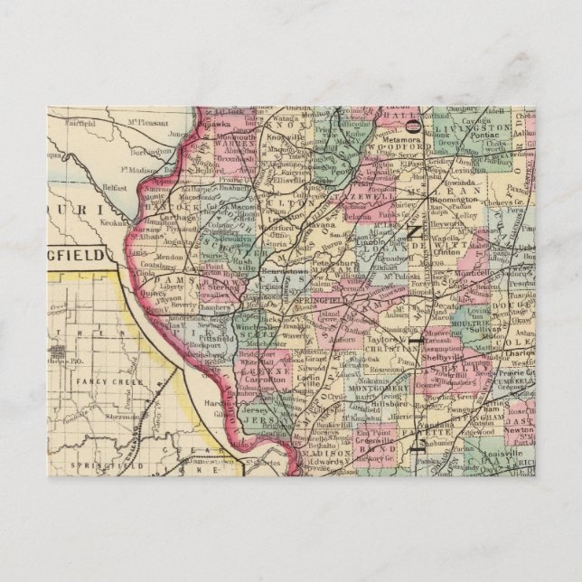 Carte de l'Illinois par Mitchell (Devant)