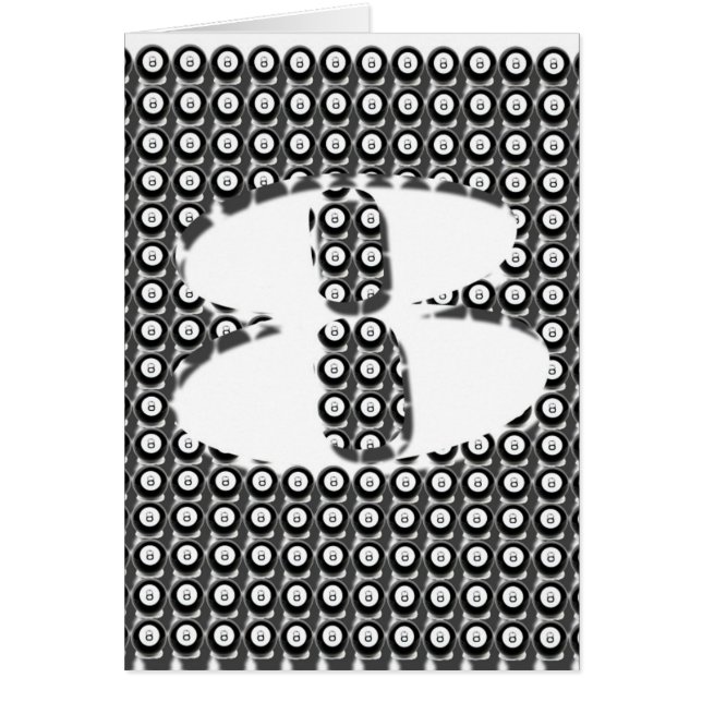 carte de l'industrie graphique de 8 boules (BLANC) (Devant)
