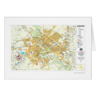 Carte de l'Irak de ville de Bagdad - 2003