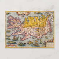 Carte de l'Islande