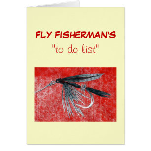 Carte de liste "Fly Fishing to do" "Black Gnat"