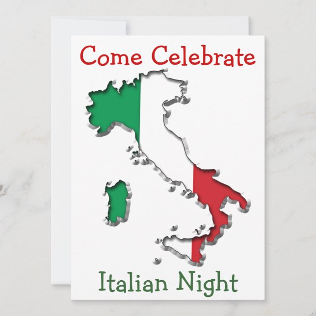 Carte de l'Italie (Devant)