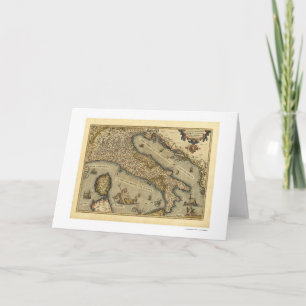 Carte de l'Italie par Ortelius 1570