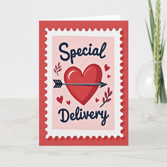 Carte de livraison pour la Saint-Valentin (Devant)