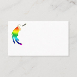 Carte de logo de pinceau d'arc-en-ciel pour des