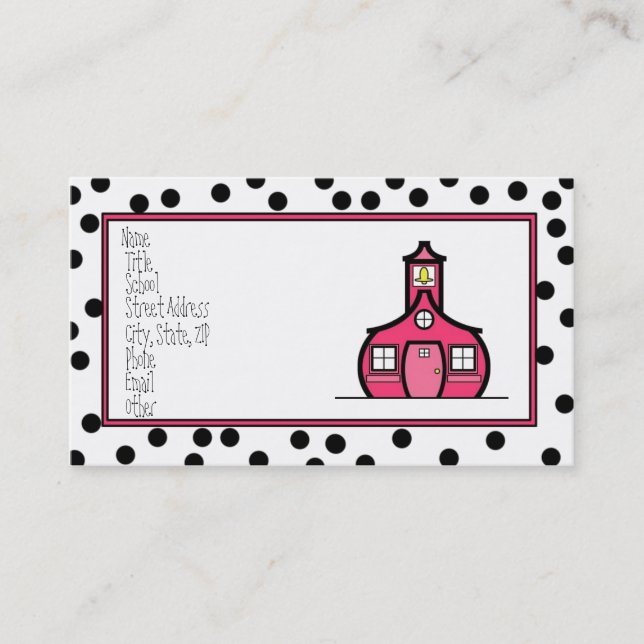 Carte de logo de point (Devant)