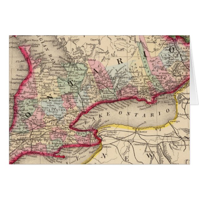 Carte de l'Ontario par Mitchell (Devant horizontal)
