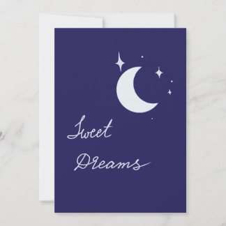 Carte de lune de rêves doux