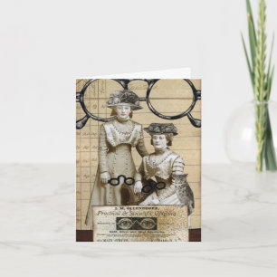 Carte de lunettes de Steampunk