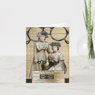 Carte de lunettes de Steampunk