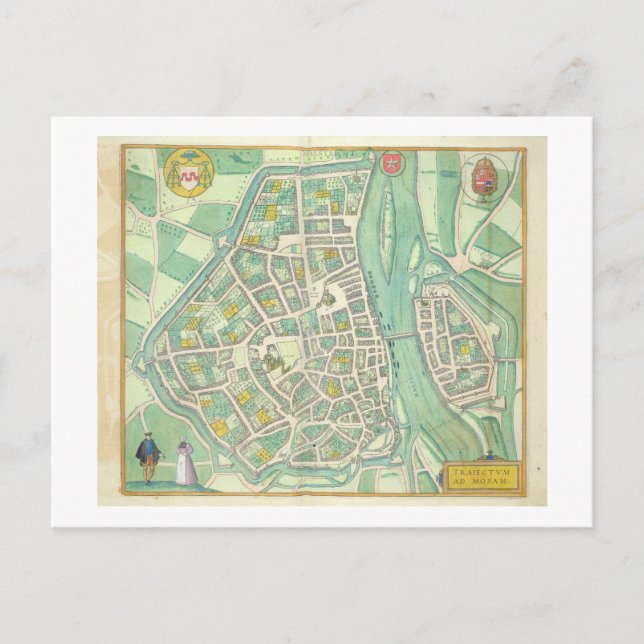Carte de Maastricht, de Civitates Orbis Terrarum (Devant)