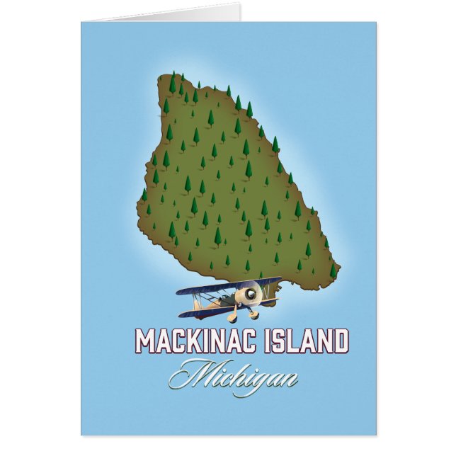 Carte de Mackinac Island Michigan (Devant)