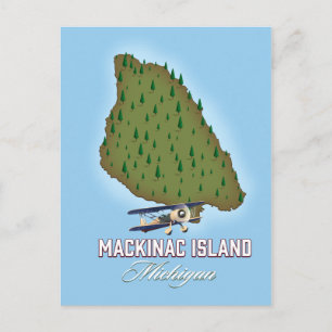 Carte de Mackinac Island Michigan
