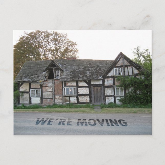 Carte de maison mobile amusante (Devant)