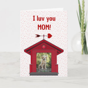 Carte de Maman d'Animaux Photo Chiot Chien