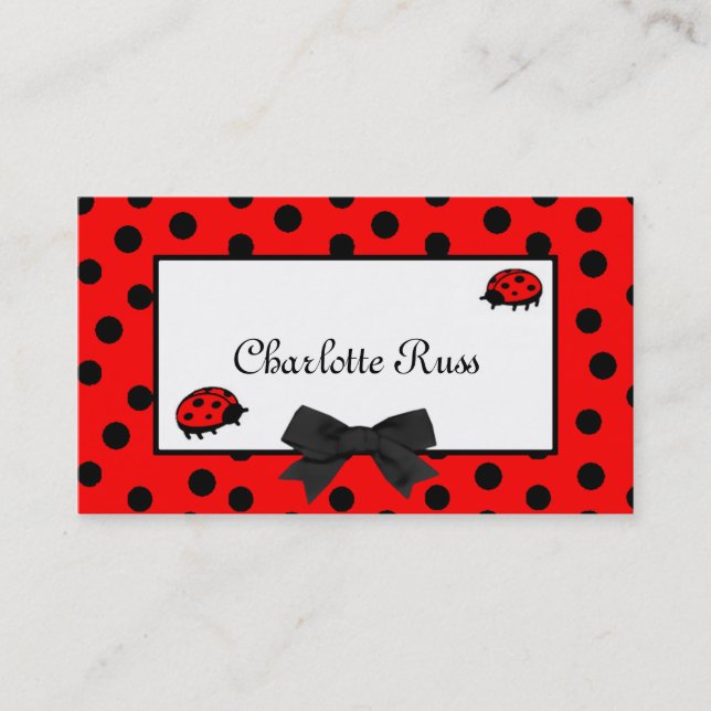 Carte de maman de coccinelles et de pois (Devant)