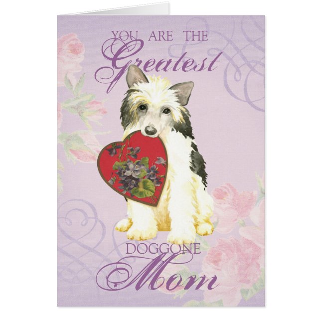 Carte de maman du coeur Powderpuff (Devant)